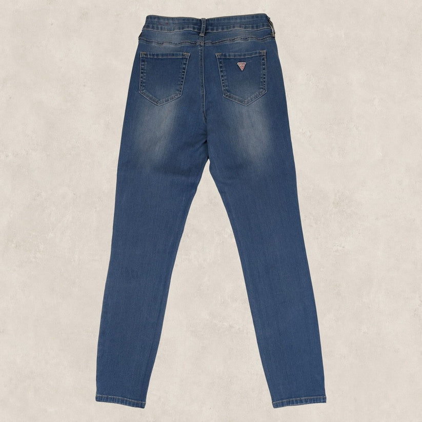GUESS Tahiana Fit Womens Jeans W28 Blue High Waist Skinny Stretch Denim – product photo 2 | RewearableUK