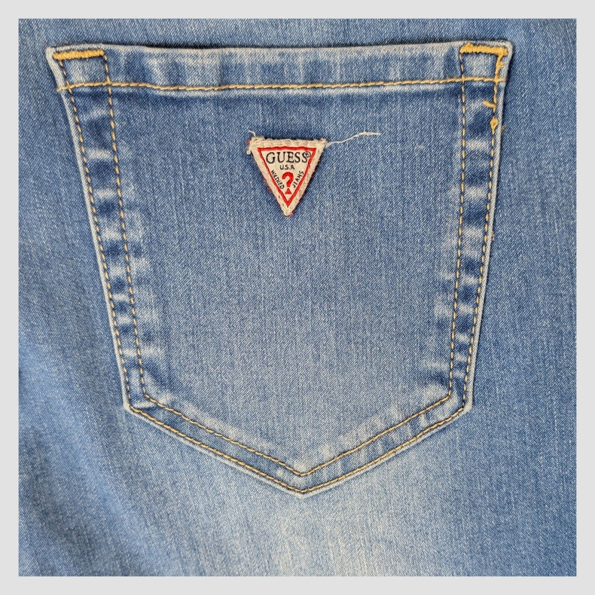 GUESS Tahiana Fit Womens Jeans W28 Blue High Waist Skinny Stretch Denim – product photo 6 | RewearableUK