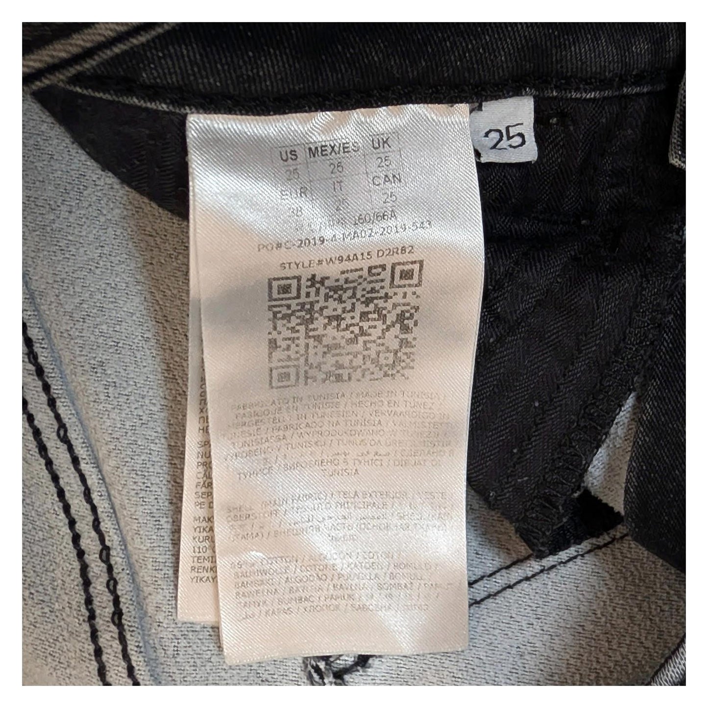 guess women size 25 grey sexy curvy straight stretch denim jeans trousers by GUESS – | RewearableUK