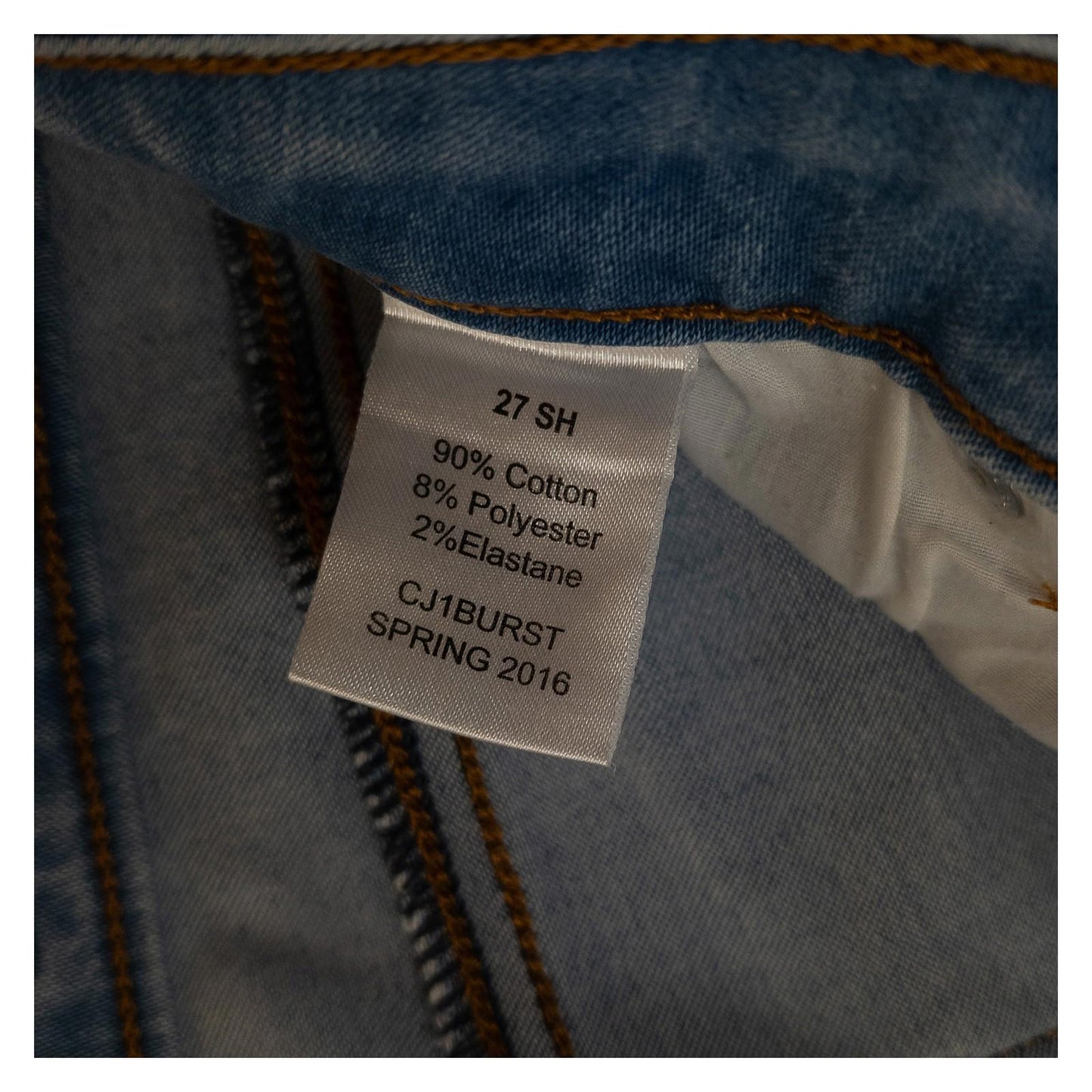 Guess Women's Jeans W27 Power Curvy Mid Rise Skinny Light Blue Stretch Denim by GUESS – | RewearableUK