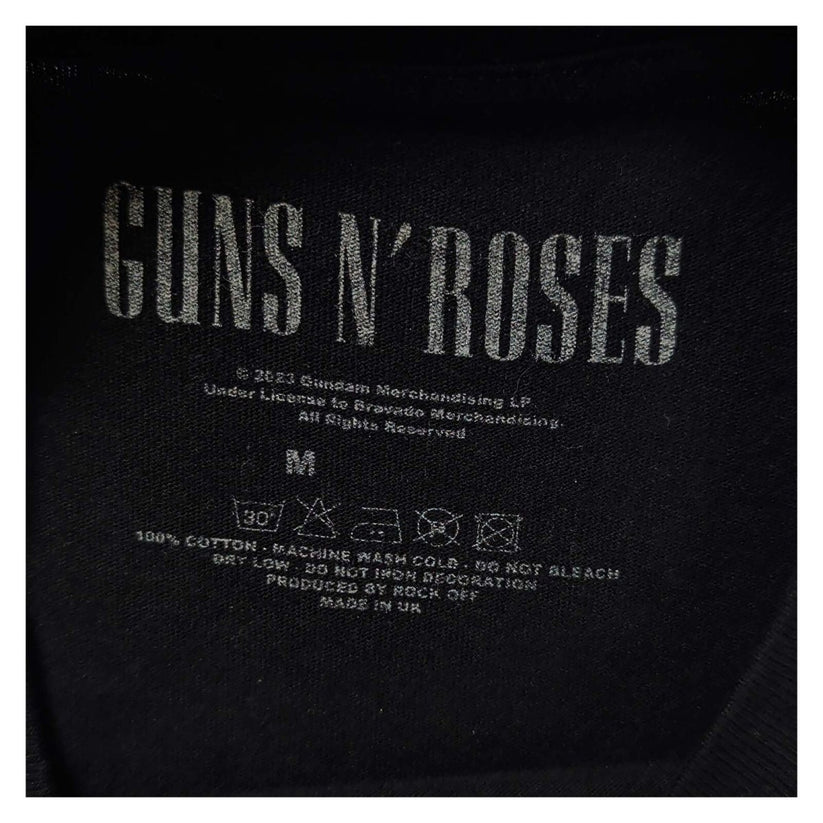Guns N' Roses Classic Bullet Logo Women's T-Shirt M Black – Music T-Shirt product photo 3 | RewearableUK