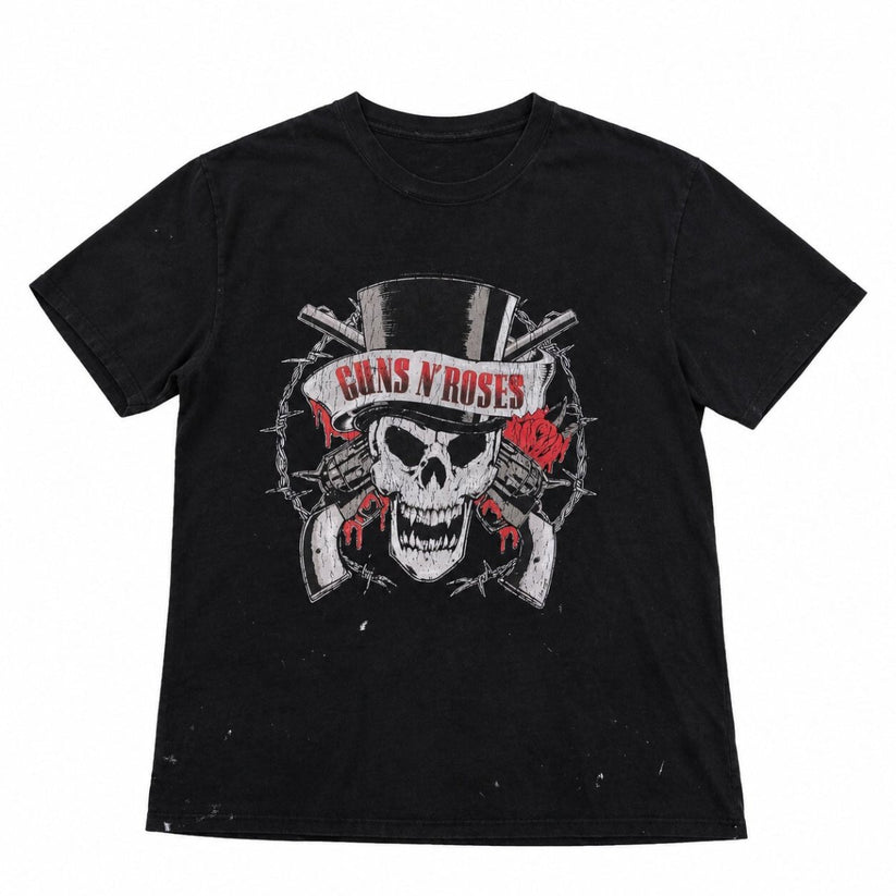 Guns N' Roses Mens 2XL Black Skull Graphic Band T Shirt Gildan Rock Music – product photo 1 | RewearableUK