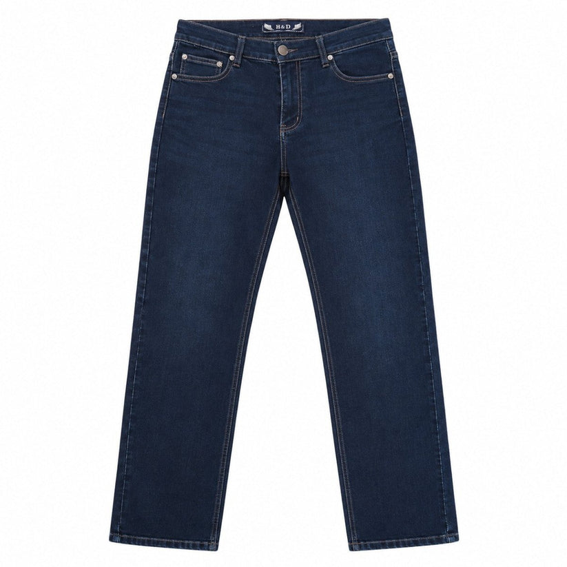 H&D Fashion Men's Jeans IT 48 Approx W32 Dark Navy Blue Straight Leg Stretch Denim – Jeans product photo 1 | RewearableUK