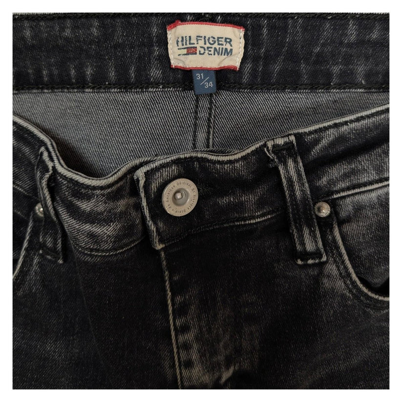 hilfiger denim mens jeans size w 31 l 34 black grey gradient slim fit by Tommy Hilfiger – JEANS | RewearableUK