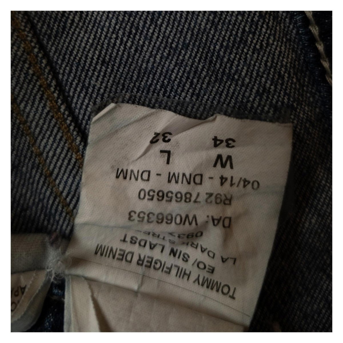 Hilfiger Denim Men's Jeans W34 L32 Blue Straight Fit Stretch Button Fly Pants by Hilfiger Denim – | RewearableUK