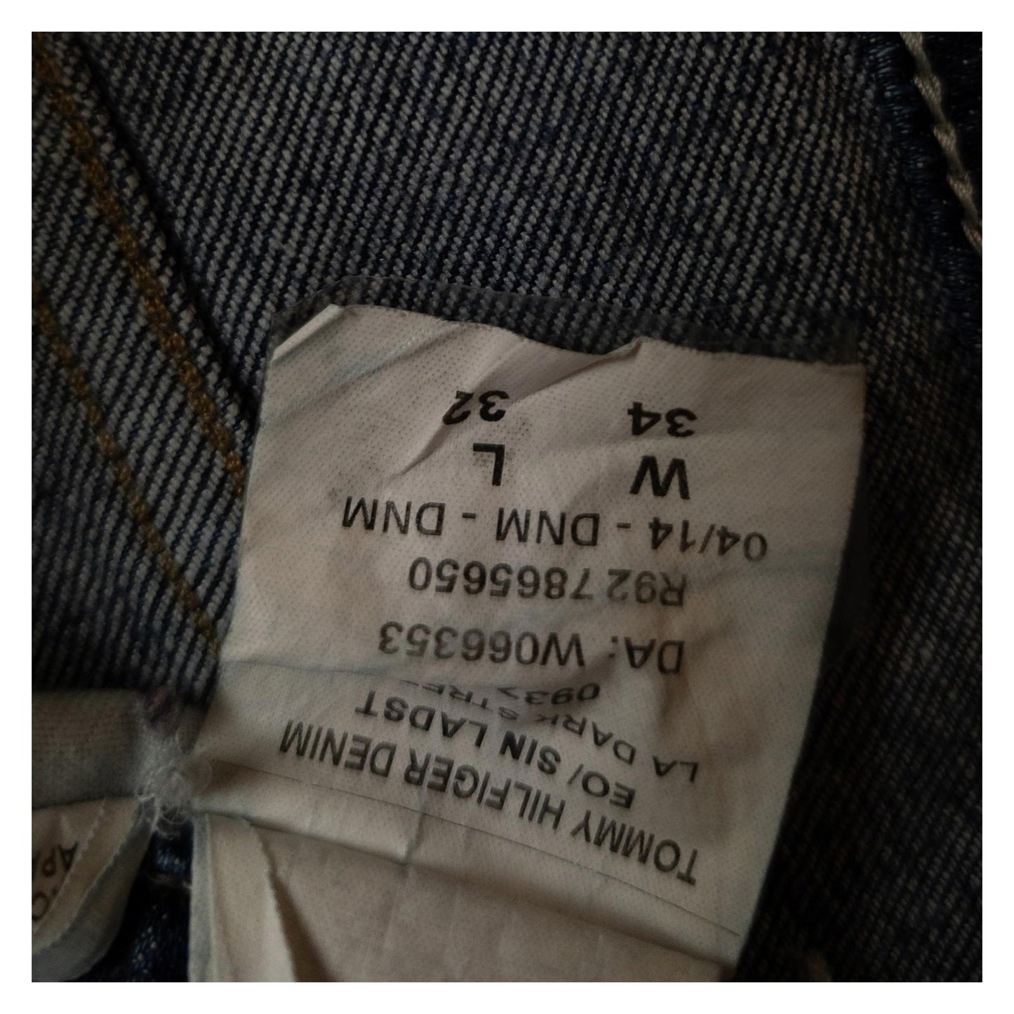 Hilfiger Denim Men's Jeans W34 L32 Blue Straight Fit Stretch Button Fly Pants by Hilfiger Denim – | RewearableUK