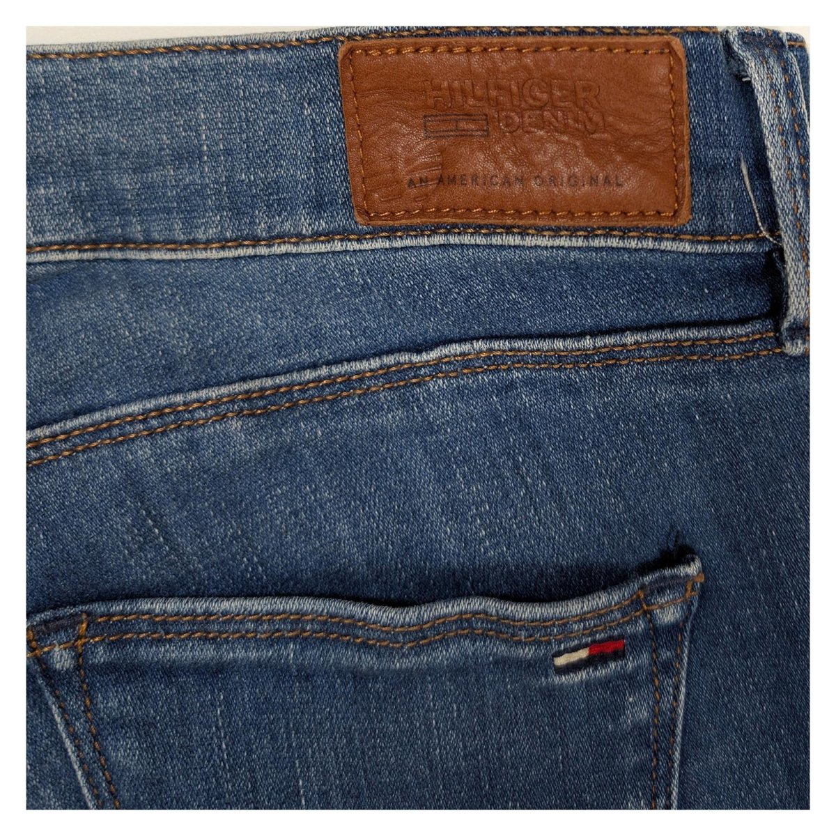 hilfiger denim nora jeans size w 27 l 32 blue mid rise skinny stretch by Tommy Hilfiger – JEANS | RewearableUK