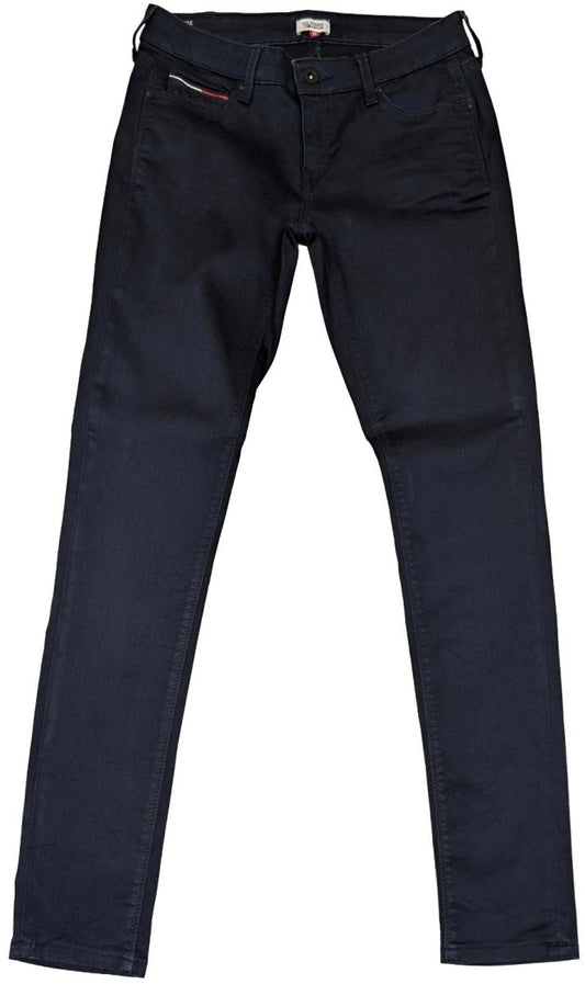 hilfiger denim nora womens dark blue mid rise skinny jeans size w30 l32 by Tommy Hilfiger – | RewearableUK