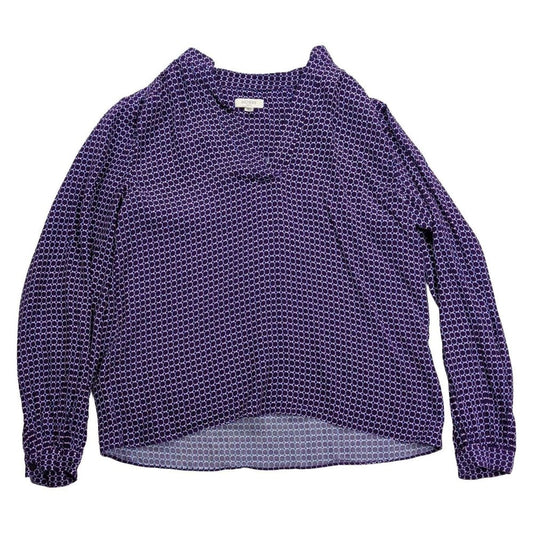 Hobbs Purple Geometric Cowl Neck Blouse – UK 10 – Top product photo 2 | RewearableUK