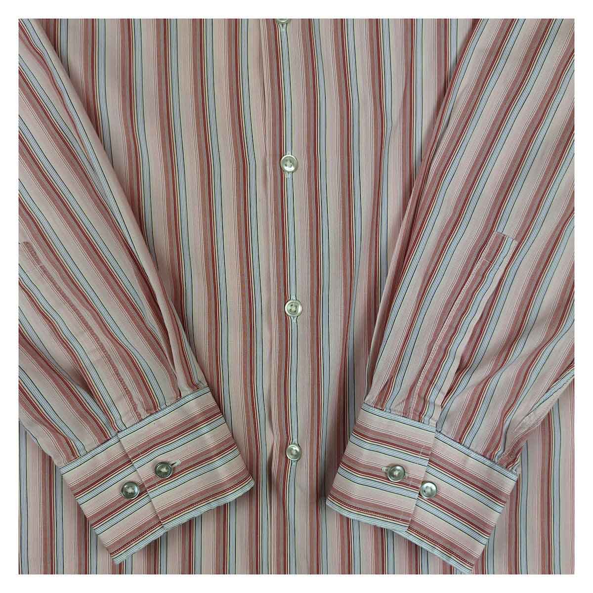 Hugo Boss Men's Striped Formal Shirt in Pink | Size 18 (XXXL) by Hugo Boss – shirt | RewearableUK