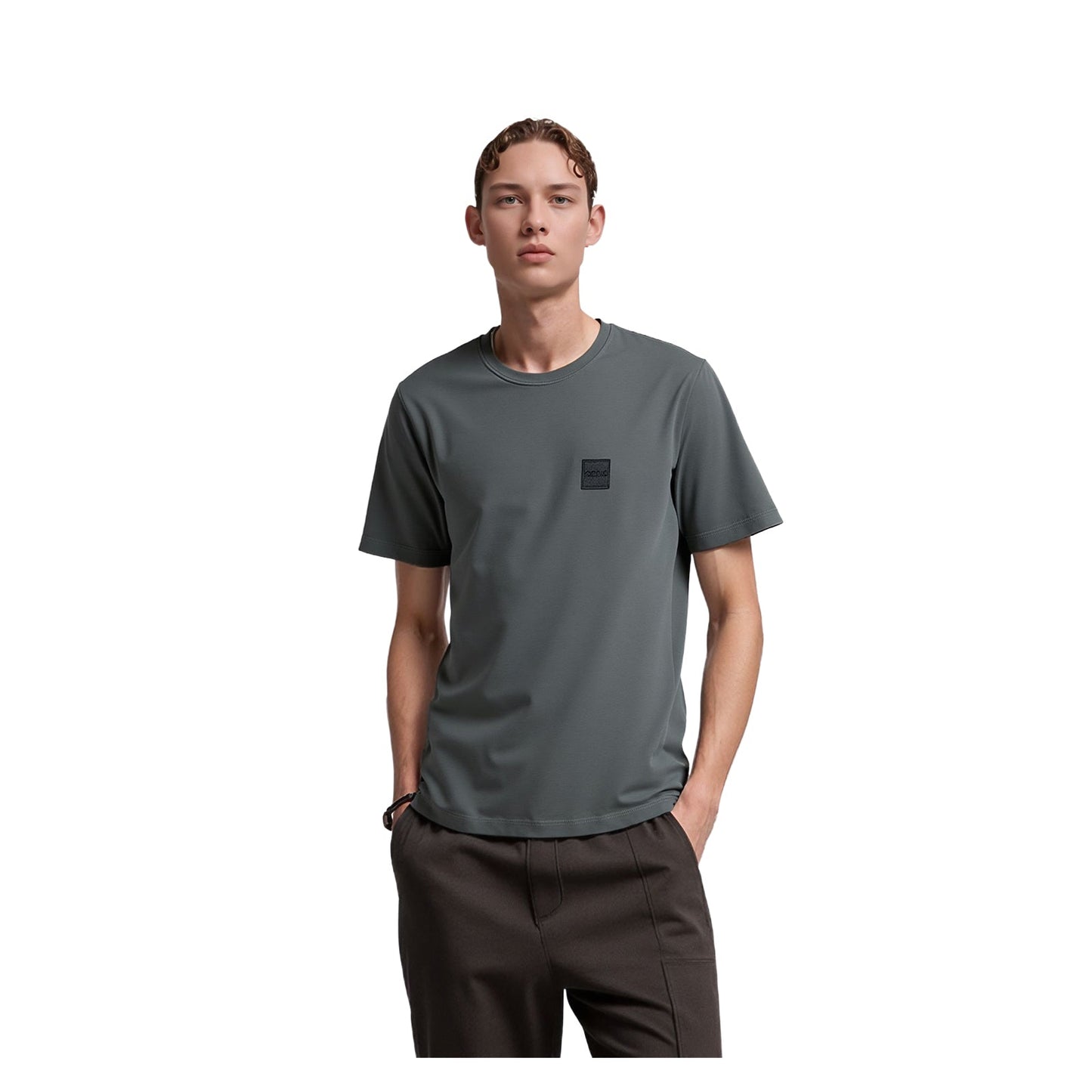 Hugo Boss Hugo Boss Mens T-Shirt Small Grey Cotton Crew Neck Logo Tee Casual Top T-Shirts RewearableUK