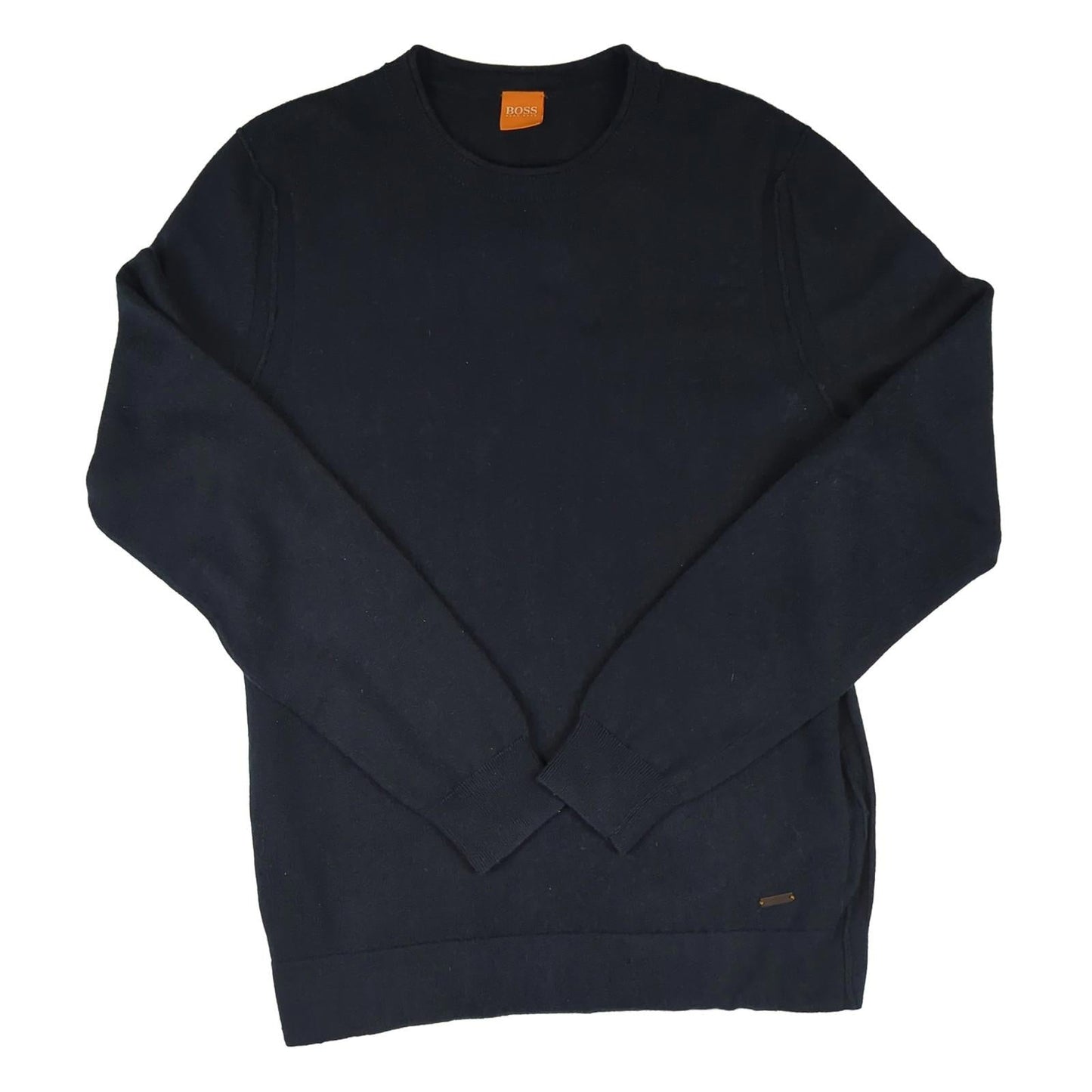 Hugo Boss Hugo Boss Orange Label Blue Knit Jumper - Men's Small Sweater & Hoodie RewearableUK