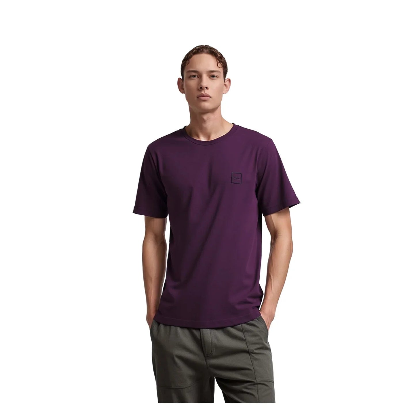 Hugo Boss Hugo Boss Organic Cotton T-Shirt Men's Small Fuchsia Pink Crew Neck Tee T-Shirts RewearableUK