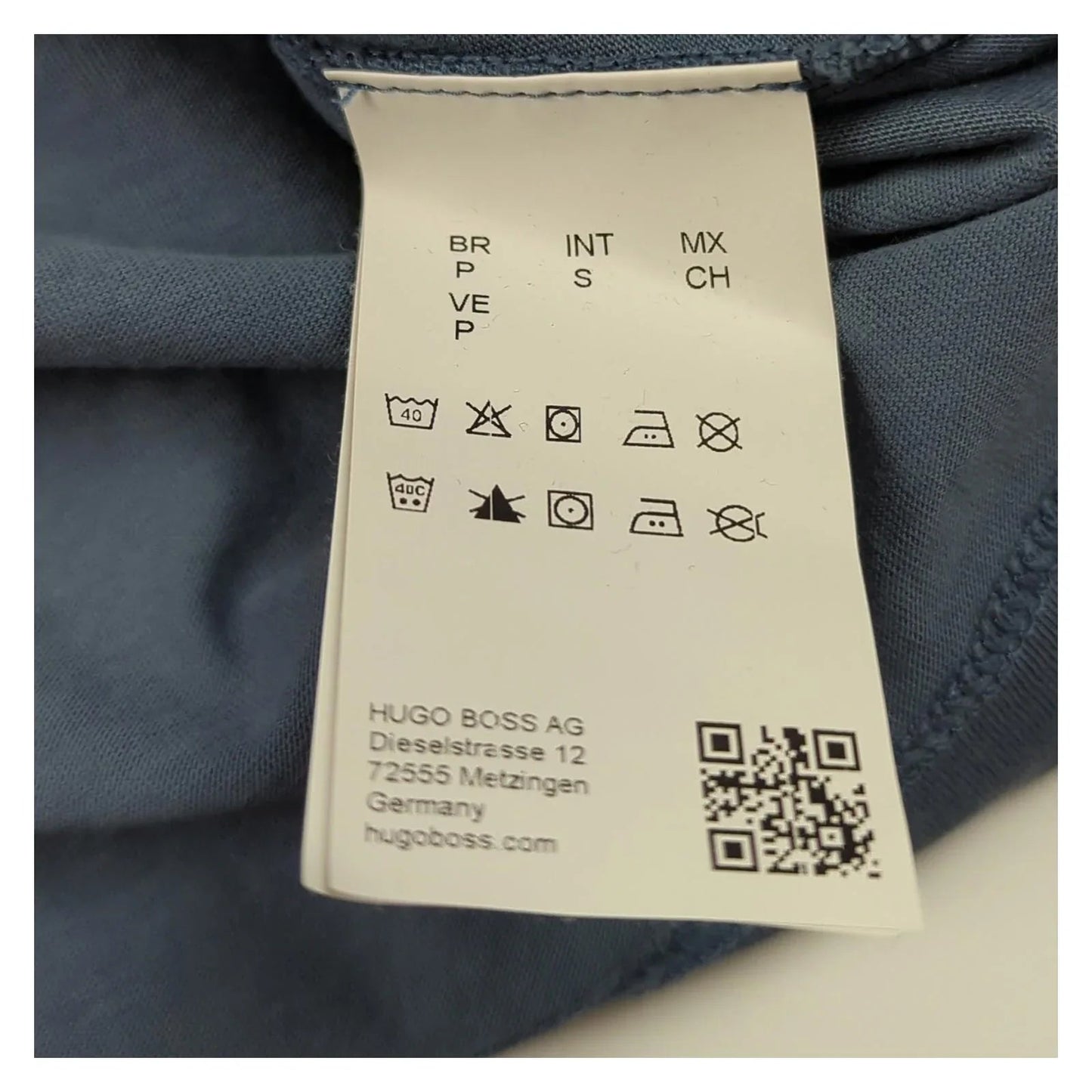 Hugo Boss Hugo Boss T-Shirt Mens S Small Blue Crew Neck Short Sleeve Cotton Logo Casual T-Shirts RewearableUK