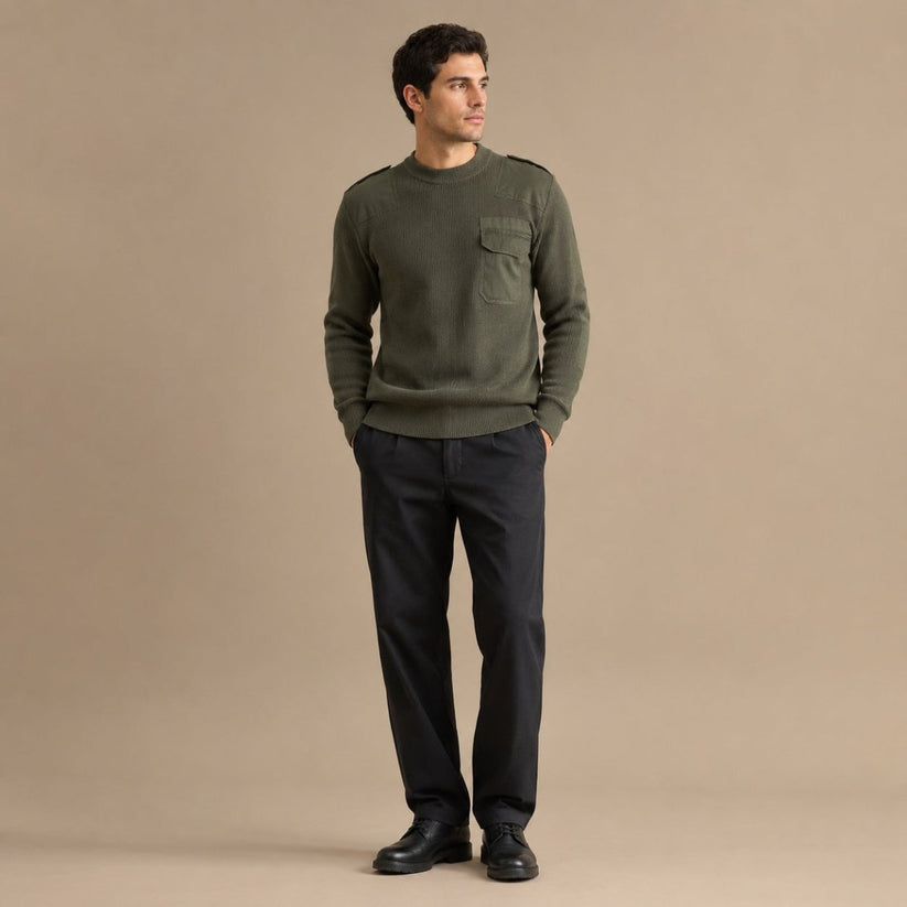 Indian Army Wool V-Neck Jumper 100cm Olive Green 2016 – Military product photo 1 | RewearableUK
