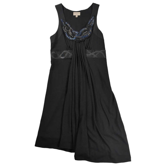 Karen Millen Black Embellished Evening Dress UK 10 Silk Trim – product photo 1 | RewearableUK