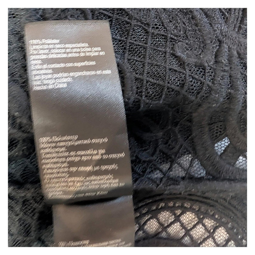 Karen Millen Black Lace Bolero Size UK 14 US 10 Guipure Cropped Jacket Wedding by Karen Millen – | RewearableUK