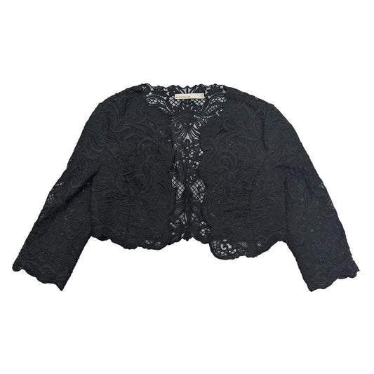 Karen Millen Black Lace Bolero Size UK 14 US 10 Guipure Cropped Jacket Wedding by Karen Millen – | RewearableUK