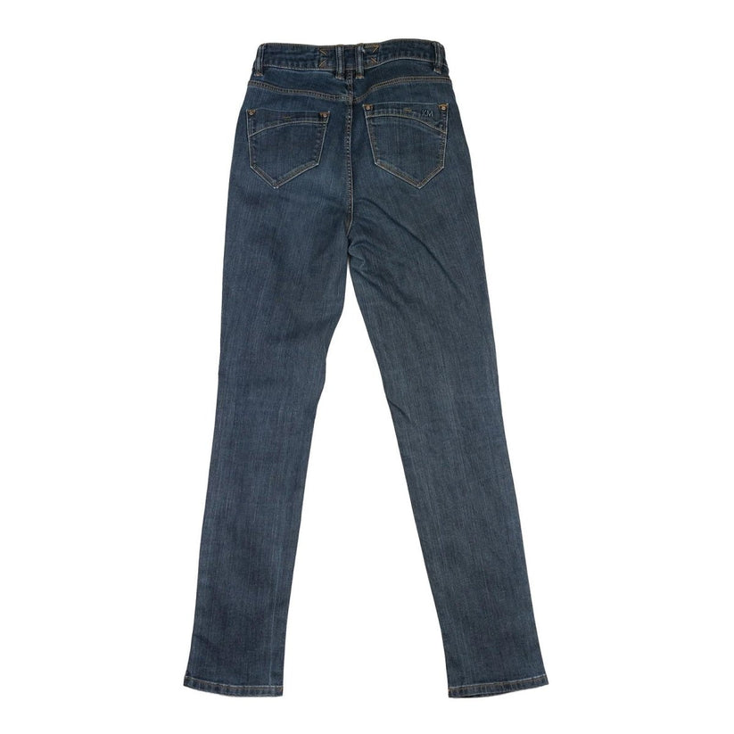 Karen Millen Jeans UK 8 US 4 Dark Blue Skinny Stretch Denim Pants KM Logo Trouse by Karen Millen – | RewearableUK