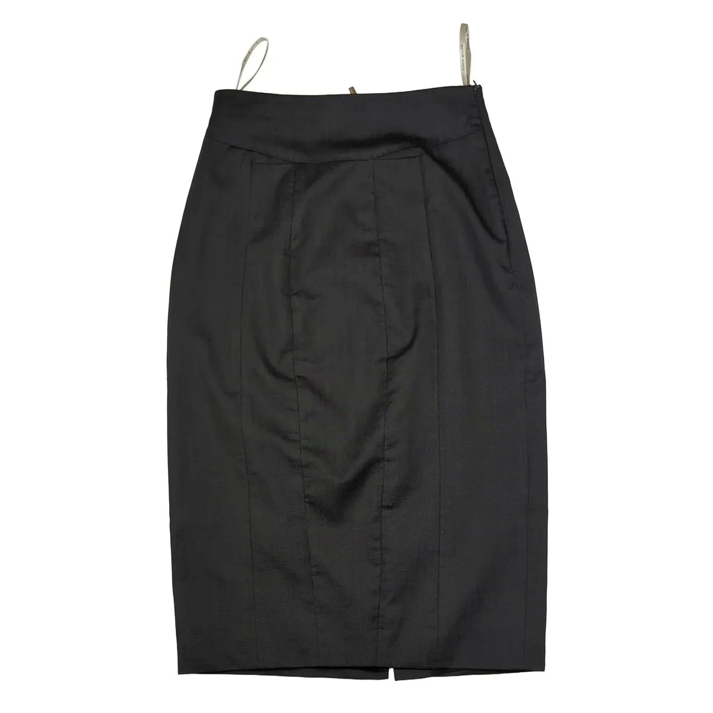 Karen Millen Karen Millen Wool Blend Skirt Grey UK Size 8 Straight Pencil Fit Designer SKIRT RewearableUK