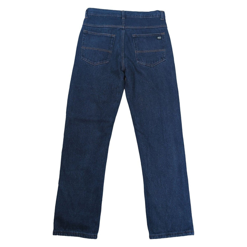 KEY Mens W32 L34 Lined Jeans Dark Blue Denim Straight Leg Workwear Trousers – product photo 7 | RewearableUK
