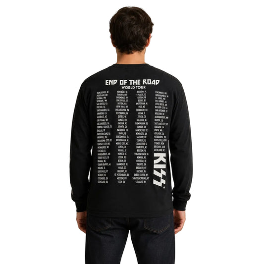 KISS End Of The Road World Tour Long Sleeve T-Shirt Black L – T-Shirts product photo 2 | RewearableUK