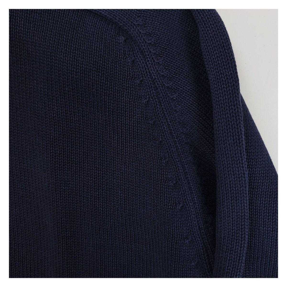 Lands' End Men's Jumper Regular 42-44 Navy Cotton Crew Neck – product photo 9 | RewearableUK