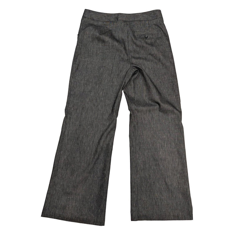 laura ashley womens wide leg trousers size uk 10 dark grey linen blend by Laura Ashley – | RewearableUK