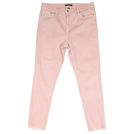 Lauren Ralph Lauren Women's Pink Skinny Cropped Jeans US 10 Stretch Denim – product photo 1 | RewearableUK
