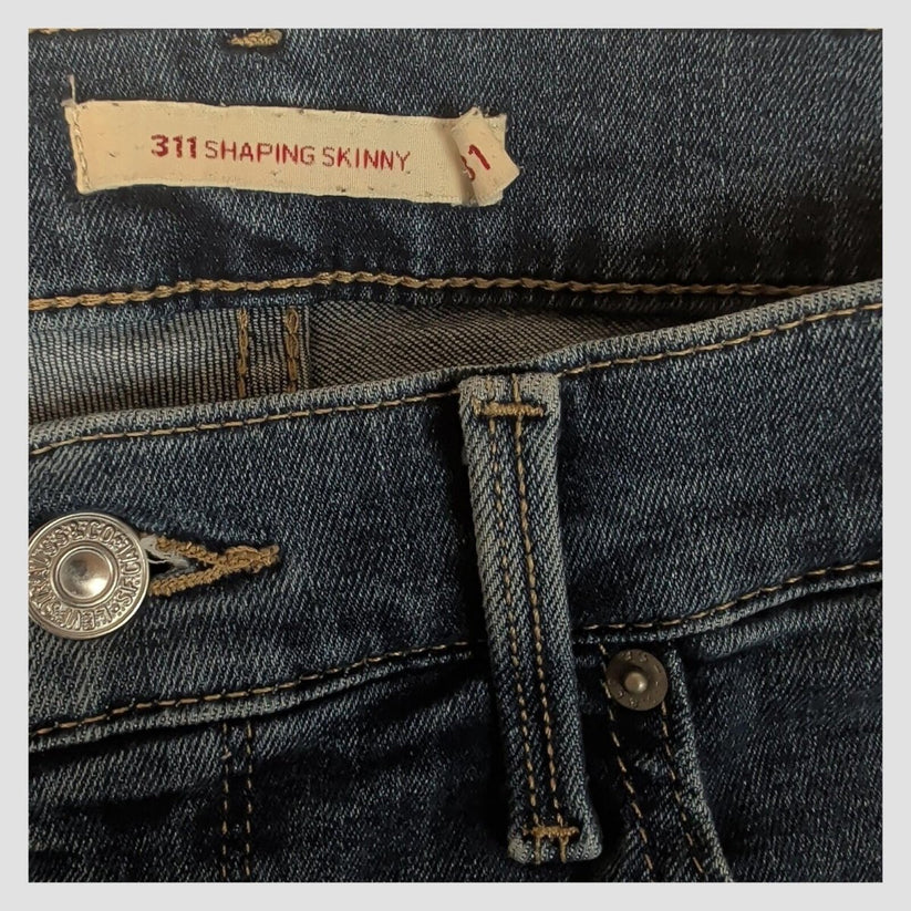 Levi's 311 Shaping Skinny Womens Blue Stretch Jeans W31 L30 Slim Fit by Levi's – JEANS | RewearableUK