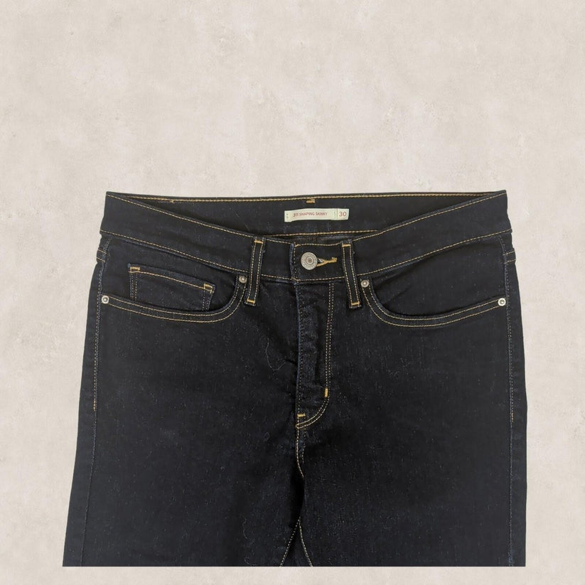 Levi's 311 Womens Black Shaping Skinny Jeans W30 L30 Stretch Denim by Levi's – | RewearableUK