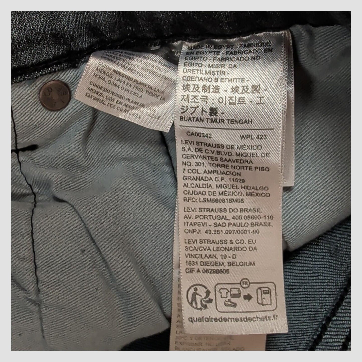 Levi’s Premium 512 Mens Grey Stretch Jeans W36 L32 Slim Taper by Levi's – | RewearableUK