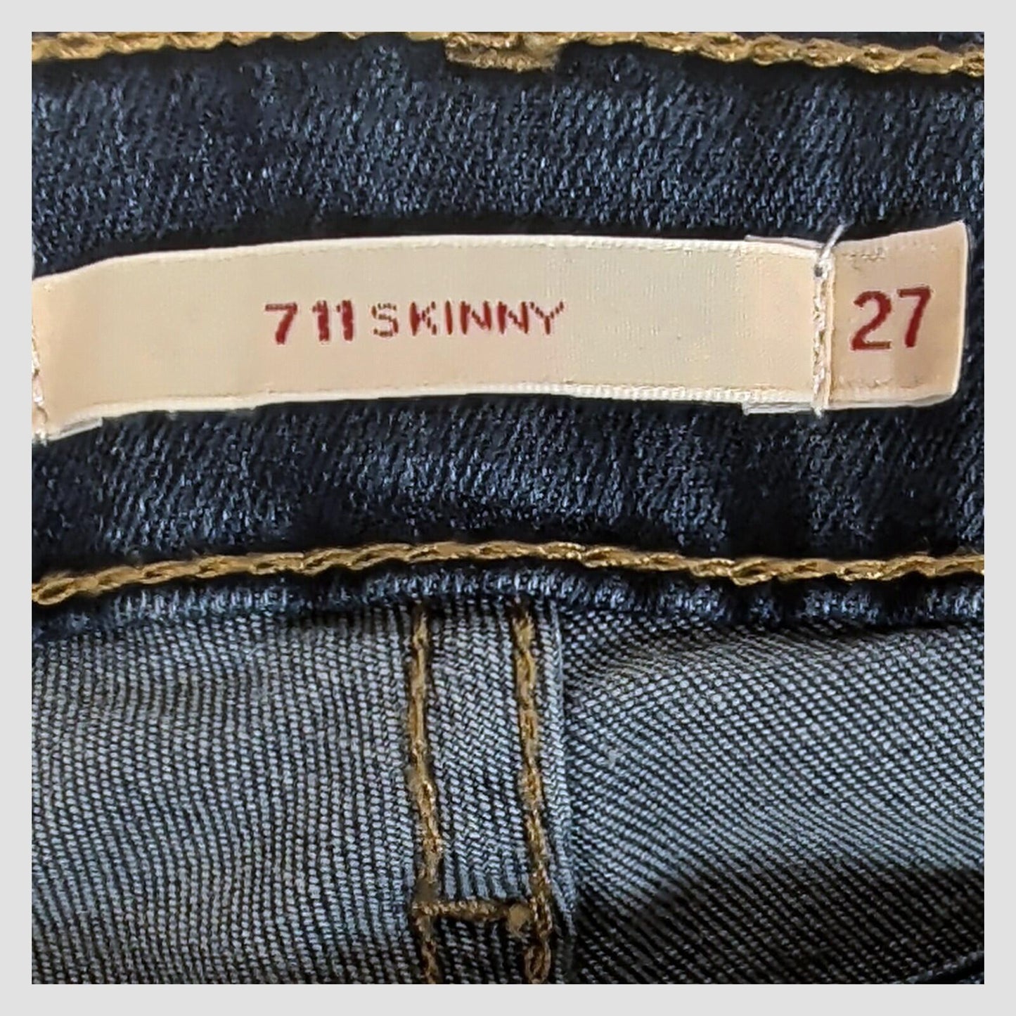 Levi's Premium 711 Skinny Womens Jeans W27 L32 Blue Stretch Denim by Levi's – JEANS | RewearableUK