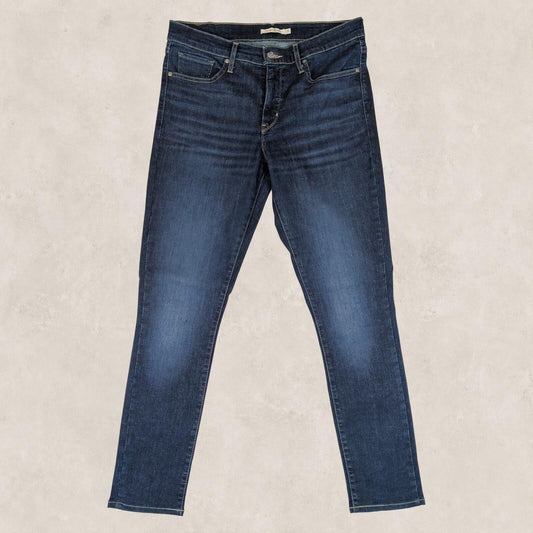 levi's womens dark blue 311 shaping skinny stretch denim jeans w31 l32 by Levi's – | RewearableUK