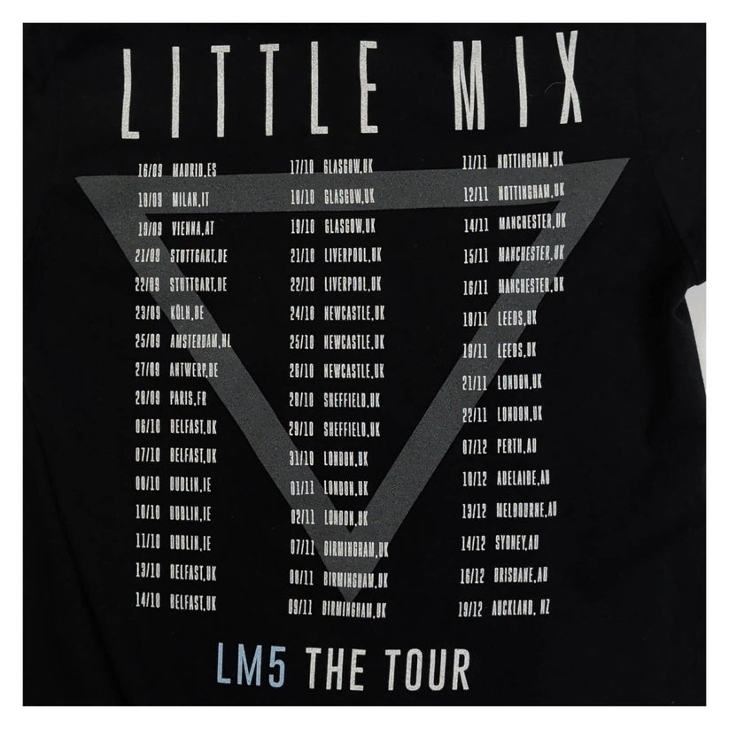 Little Mix LM5 The Tour 2019 T-Shirt S Black Gildan Double Sided Pop Band Tee – product photo 4 | RewearableUK