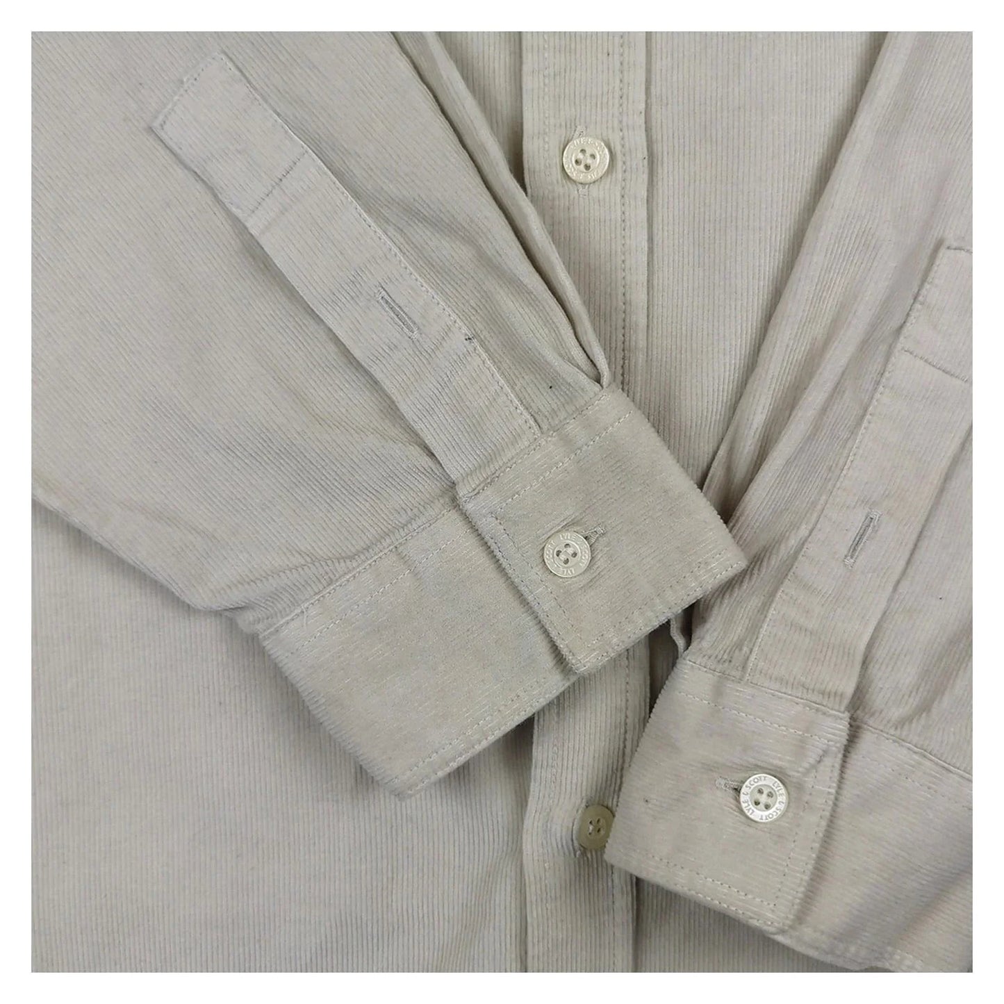 Lyle & Scott Lyle & Scott Beige Button - Down Shirt XXL 100% Cotton Casual shirt RewearableUK