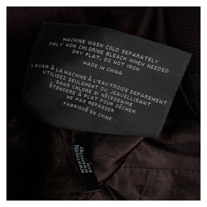 Marc New York Andrew Marc Womens Dark Brown Faux Leather Biker Jacket Size M – product photo 9 | RewearableUK