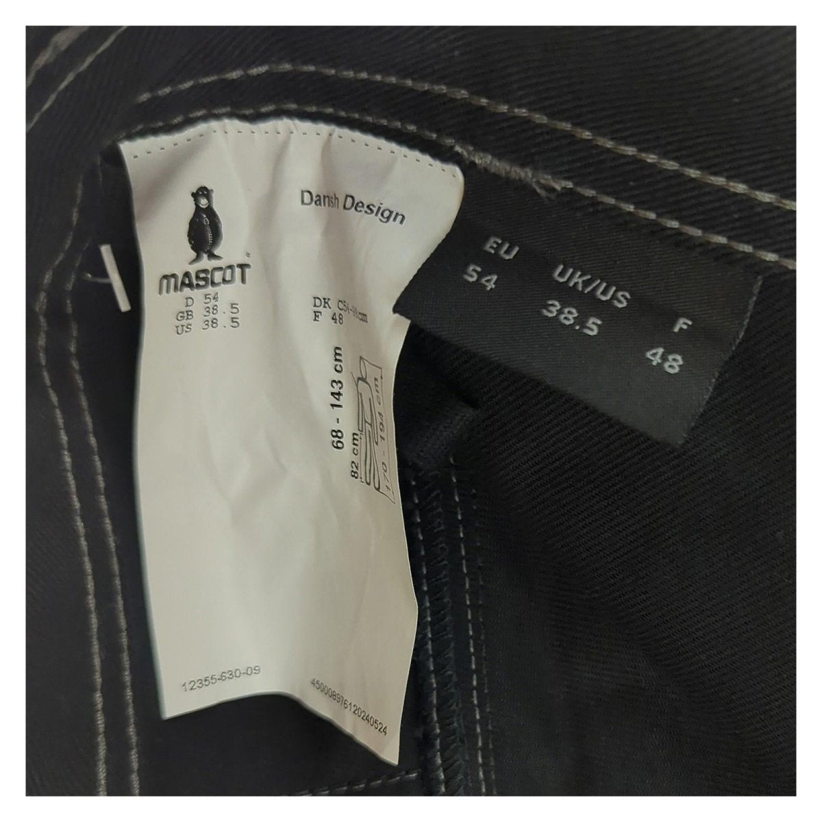 Mascot Mascot Biloxi Industry Work Trousers Black Heavy Duty Pants | UK/US 38.5 R workear RewearableUK