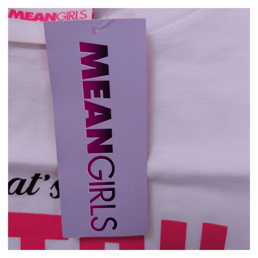 Mean Girls Burn Book That's So Fetch Womens White Graphic T-Shirt UK 14 BNWT – T-Shirt product photo 6 | RewearableUK