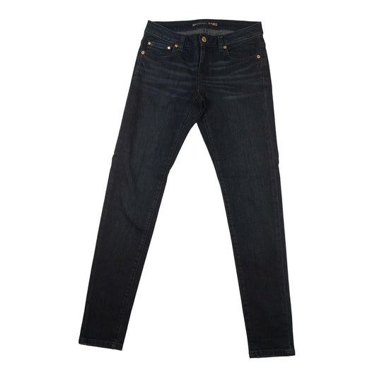 Michael Kors Women's Izzy Skinny Jeans Size US 0 (UK 4) Dark Blue Gold Hardware by Michael Kors – | RewearableUK