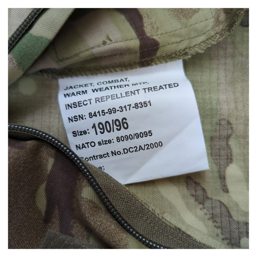 RewearableUK Military MTP British Army Combat Jacket 190/96 Long 38 military RewearableUK