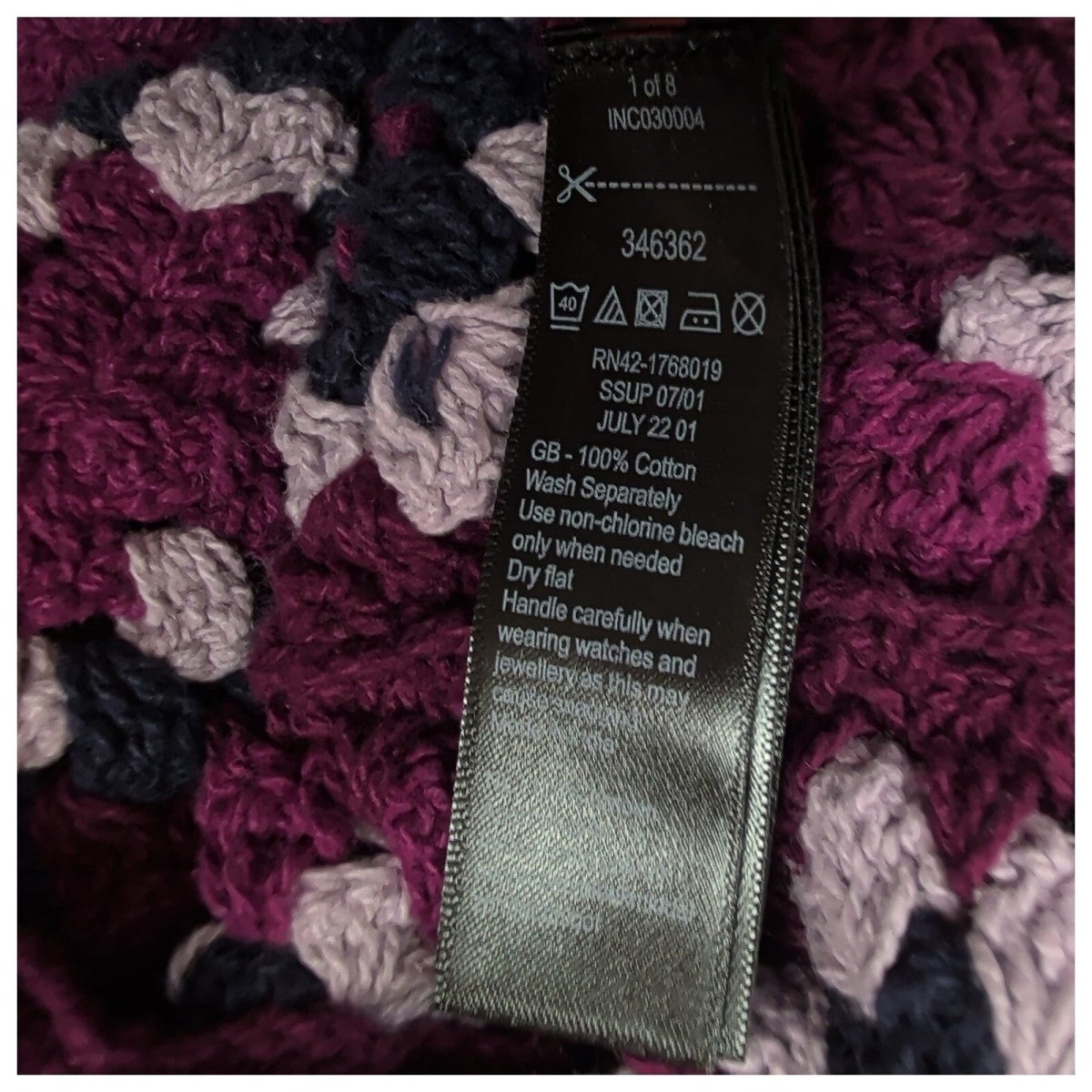 Monsoon Artisan Crochet Dress S/M Berry Cotton BNWT £120 RRP by Monsoon – | RewearableUK