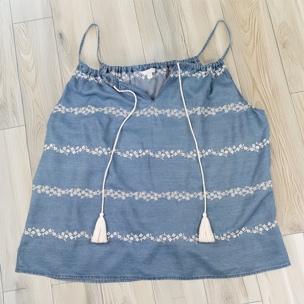 Monsoon Beach Embroidered Cami Top Denim Blue | Women's XL by Monsoon – blouse | RewearableUK