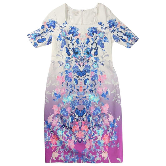 Monsoon Multicolour Floral Cotton Dress UK 16 – product photo 1 | RewearableUK