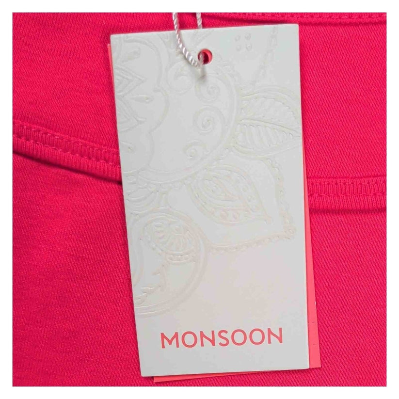 Monsoon Sadie Vest Top UK 18 Watermelon Pink Sleeveless Jersey NWT – product photo 2 | RewearableUK