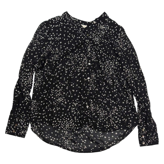 Monsoon Women's Blouse UK 12 Black White Star Print Viscose Long Sleeve – product photo 1 | RewearableUK
