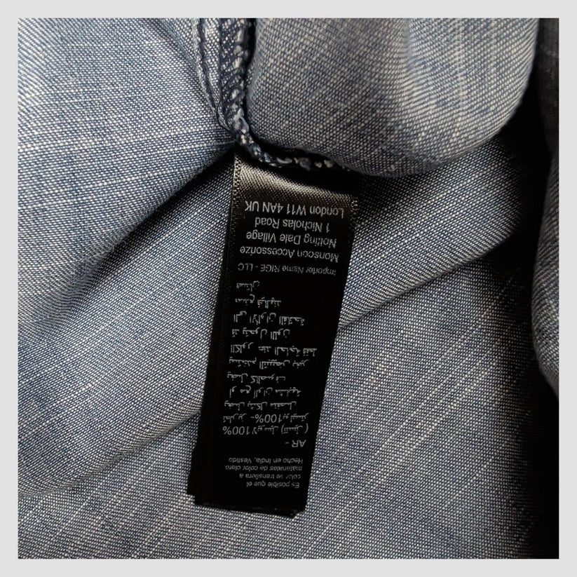Monsoon Womens Blue Chambray Embroidered Boho Shift Dress Size M by Monsoon – blouse | RewearableUK
