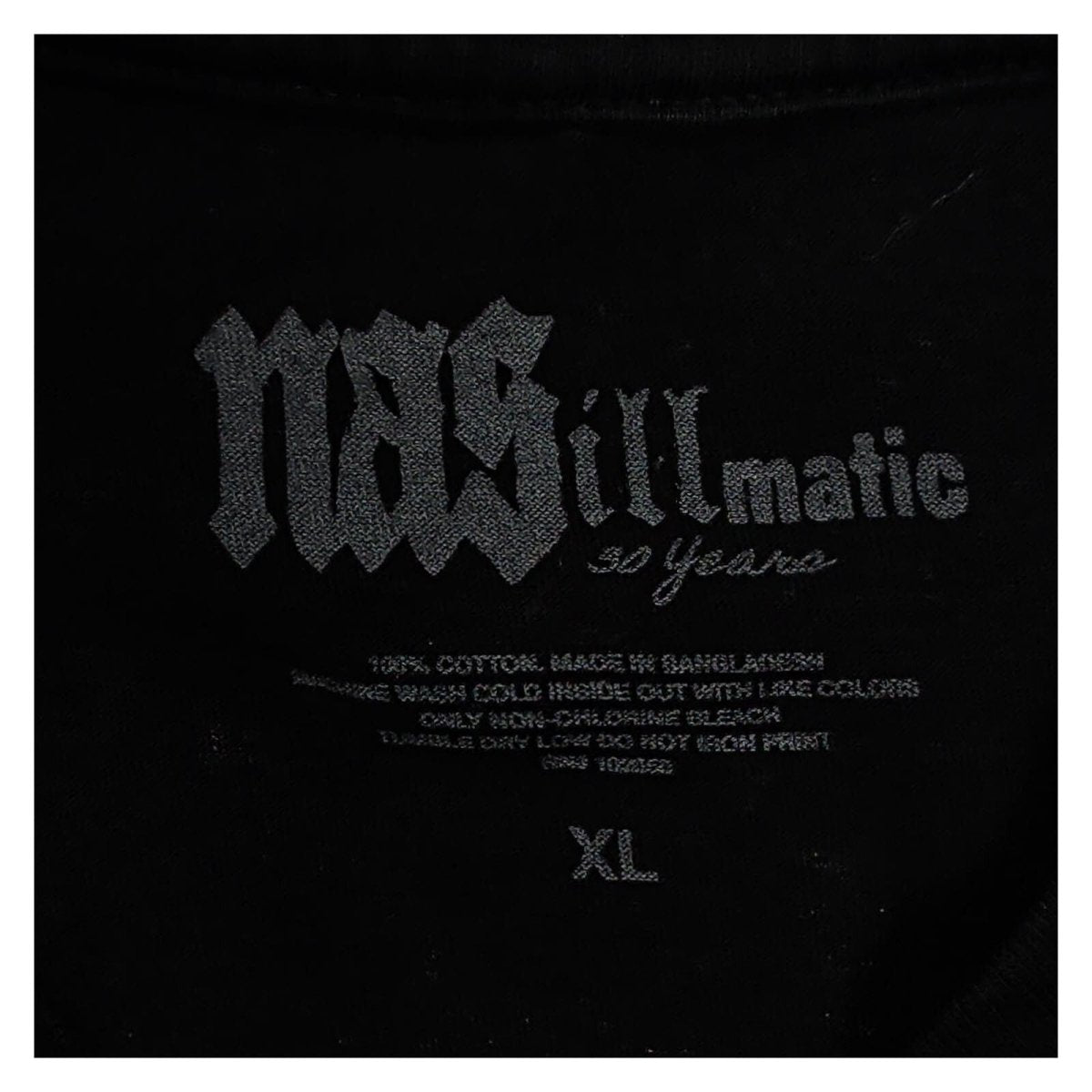 Nas Illmatic 30th Anniversary Tour 2024 T-Shirt XL Black Hip Hop Rap Concert – product photo 5 | RewearableUK