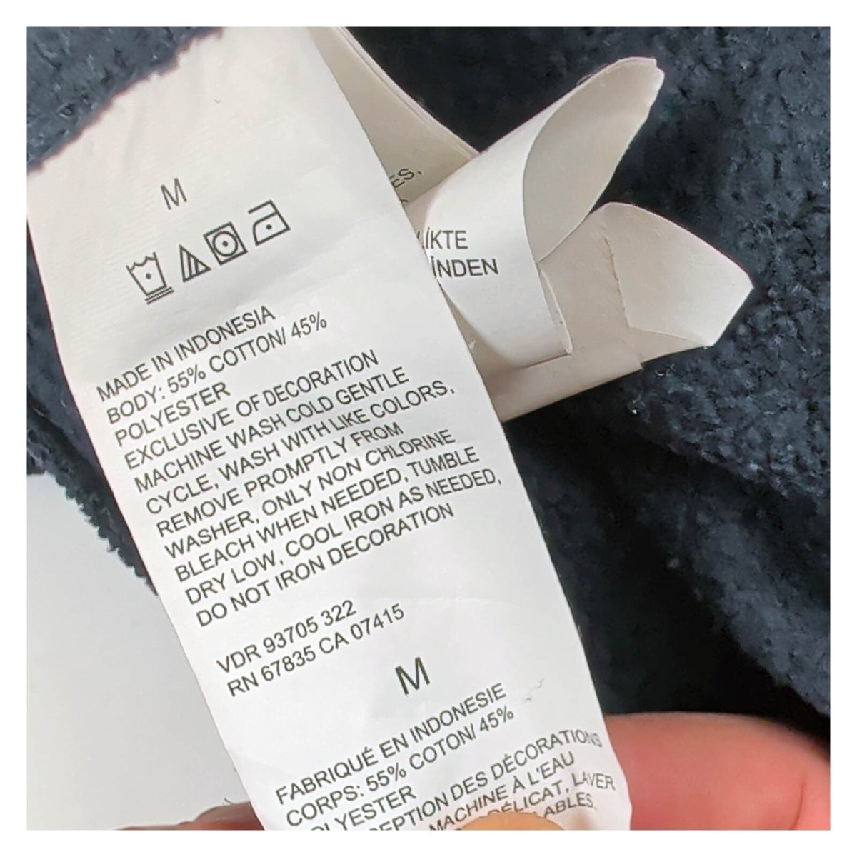 Nautica Men's Quarter Zip Sweatshirt M Black – product photo 8 | RewearableUK