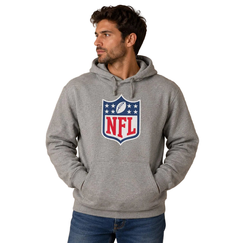 NFL Men's Logo Graphic Hoodie XL Grey – Hoodie product photo 1 | RewearableUK